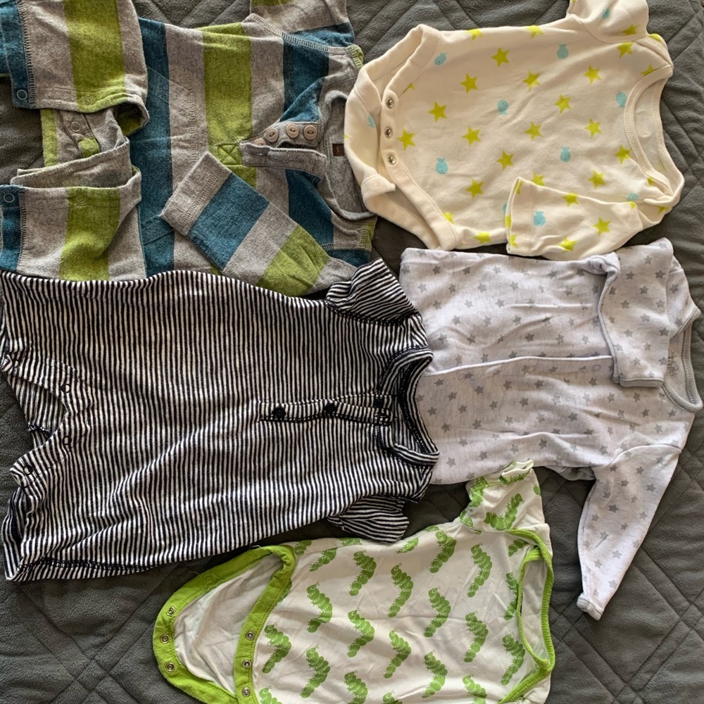 0-3mo Boys Onesies